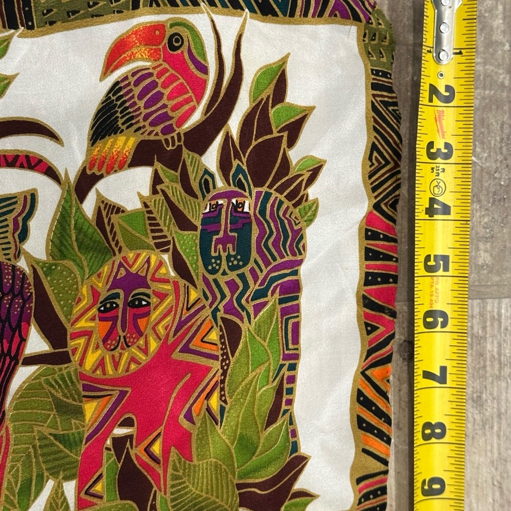 Colorful 48x10” Animal Print Scarf - Picture 4 of 16